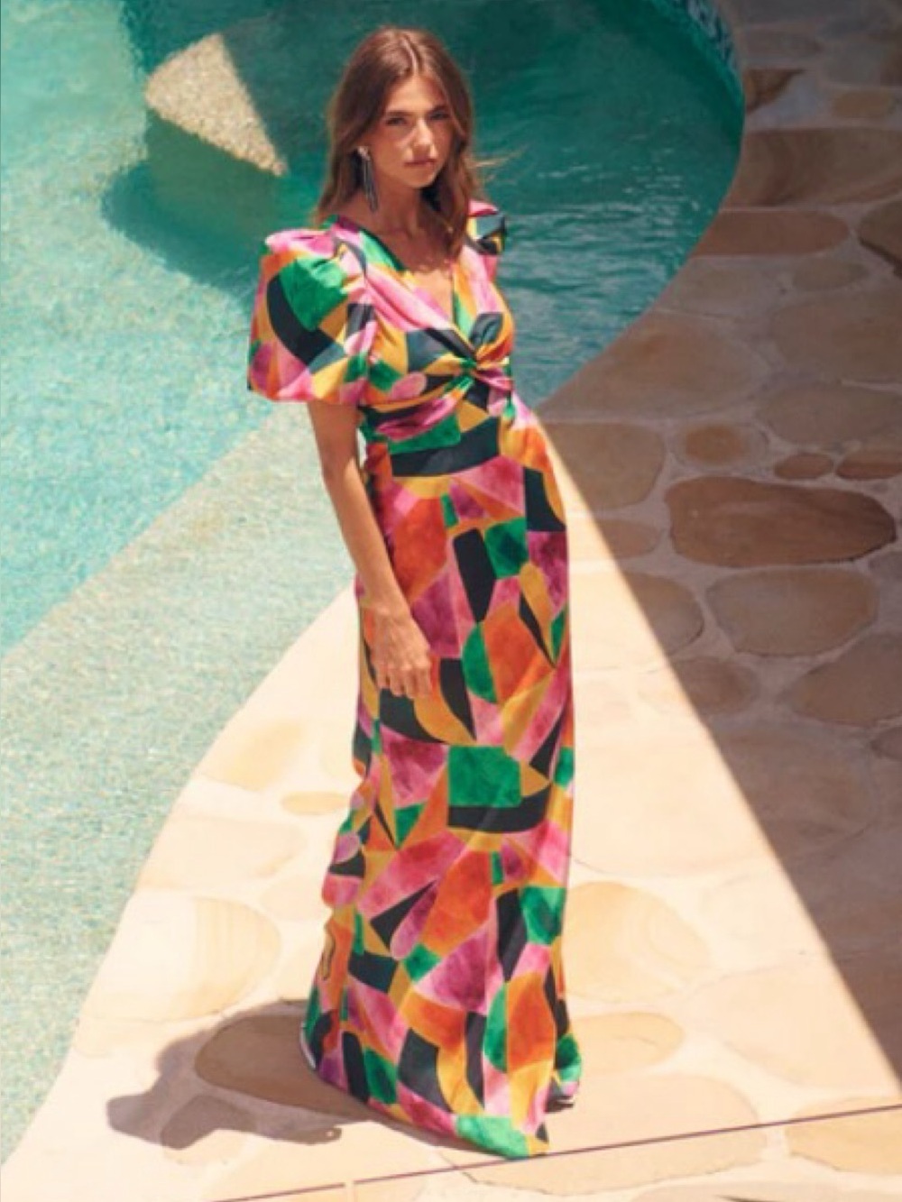 Rebecca Vallance Copacabana Puff Sleeve Dress